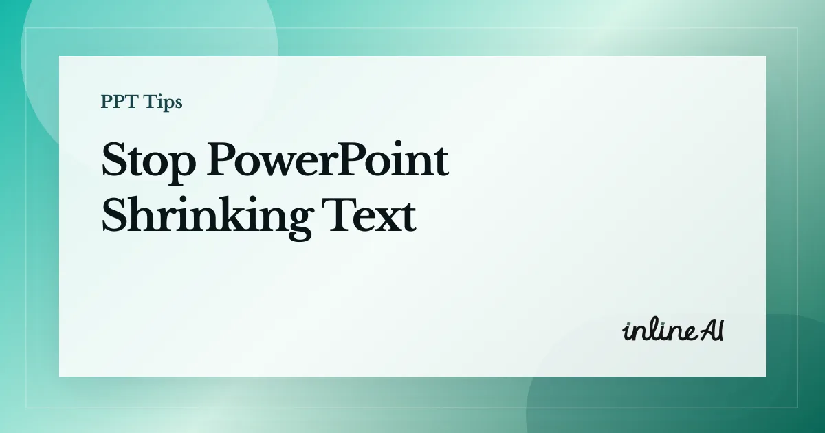 Turn Off Autofit Text in PowerPoint: Stop Fonts Shrinking