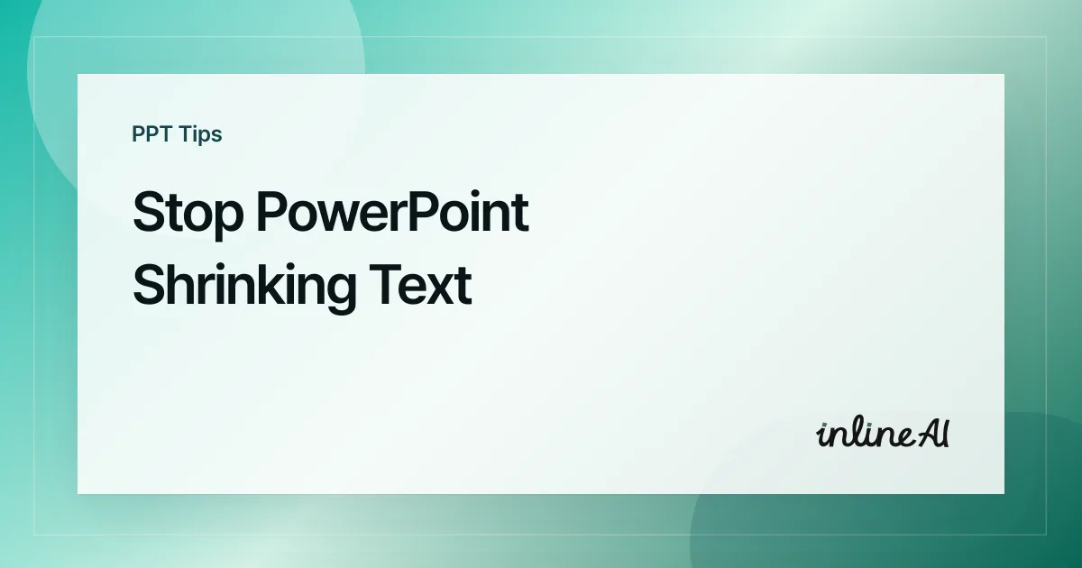 Turn Off Autofit Text in PowerPoint: Stop Fonts Shrinking