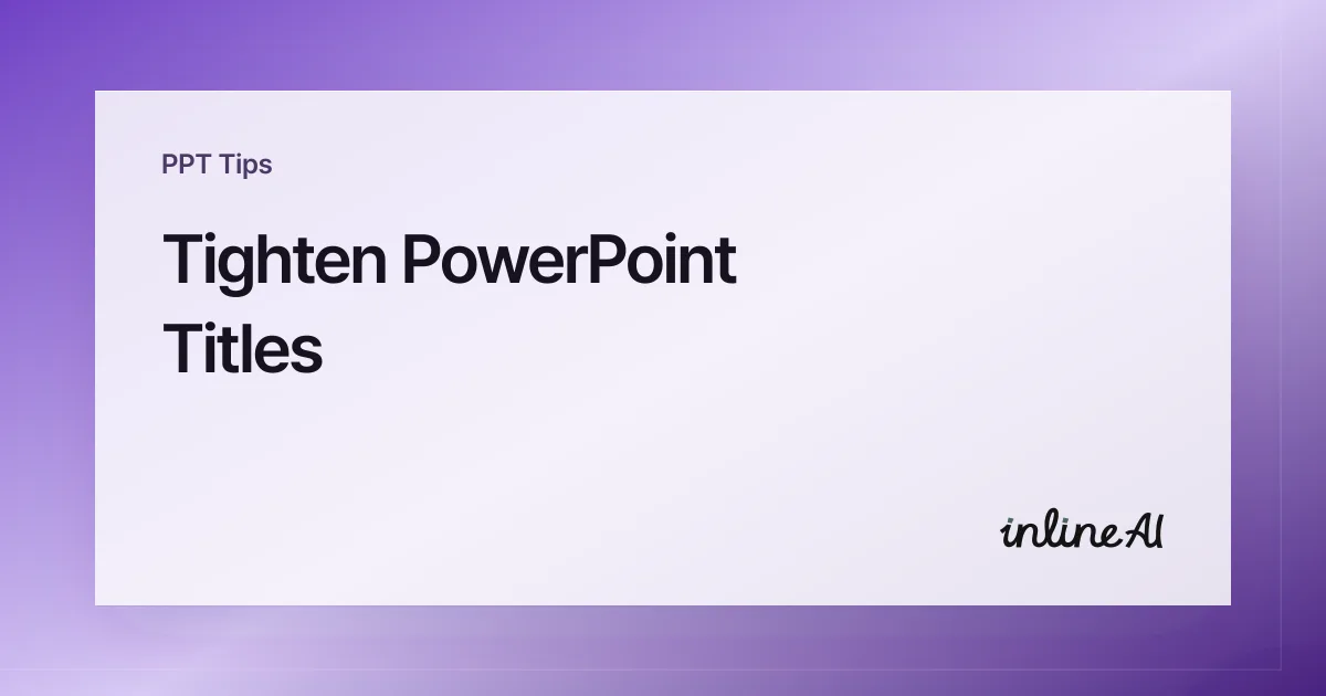 Character Spacing in PowerPoint: Tighten Titles by Exact pt