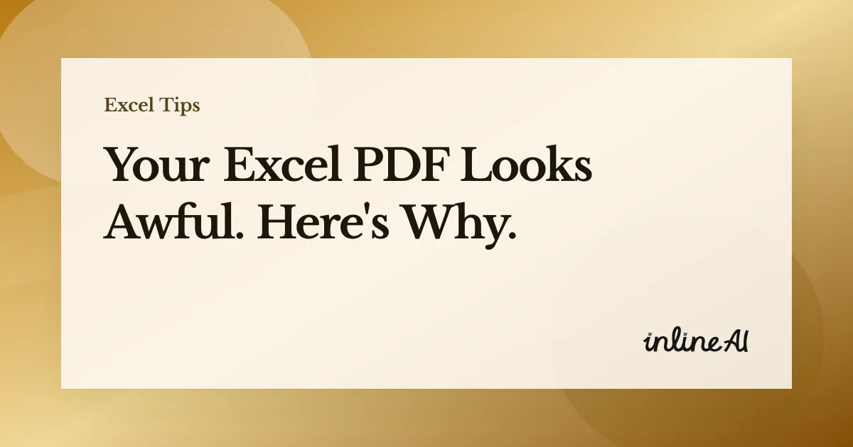 How to Convert Excel to PDF Without Cutting Off Tables or Text