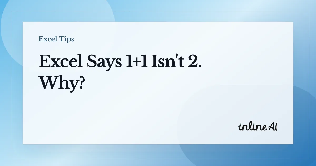 How to Multiply, Divide, and Subtract in Excel: 5 Things to Check When Your Formula Gives the Wrong Answer
