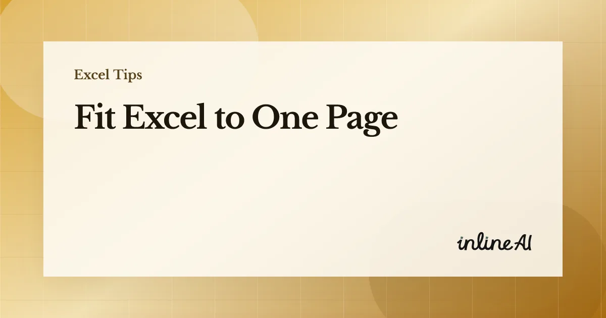 Excel Print on One Page: Fit a Wide Table Using Page Layout