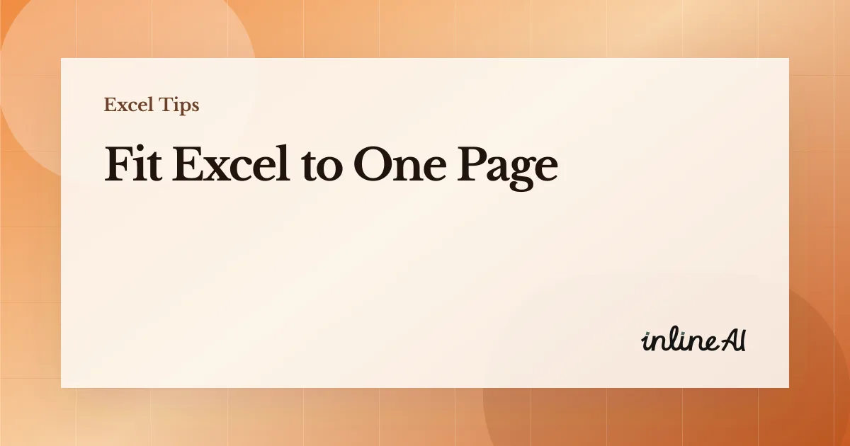 Excel Print on One Page: Fit a Wide Table Using Page Layout