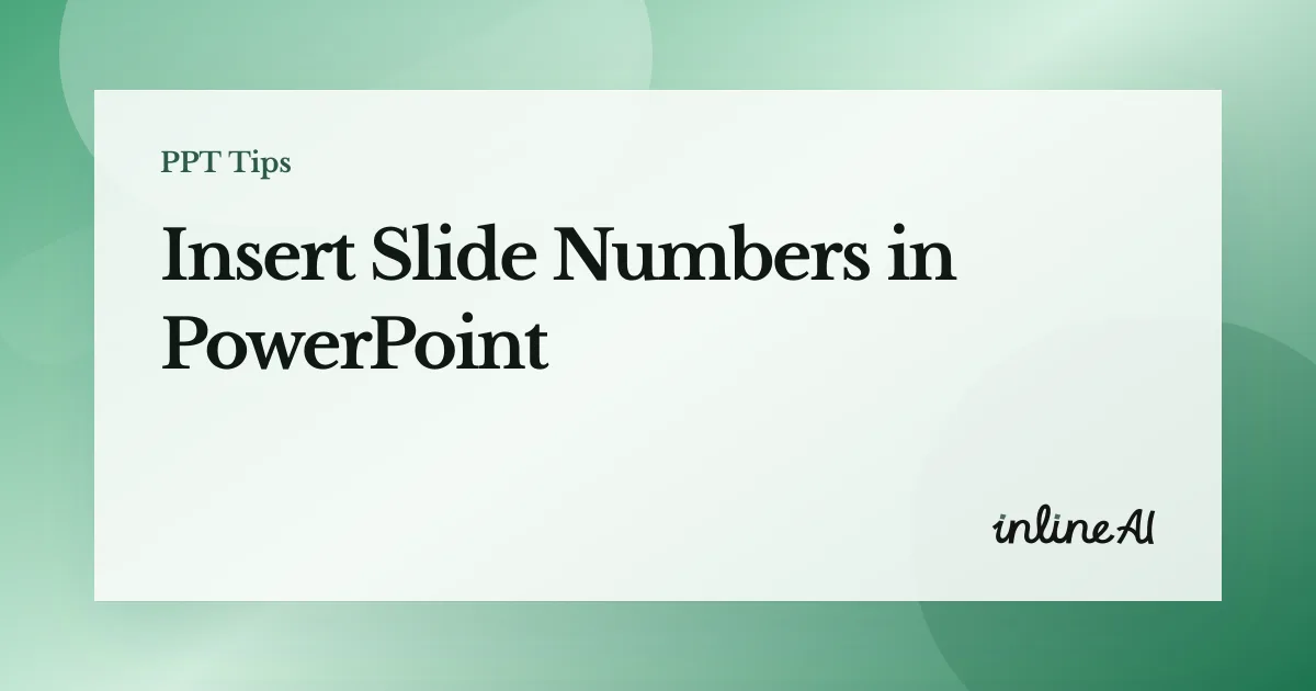 Insert Slide Numbers in PowerPoint: Skip the Title Slide