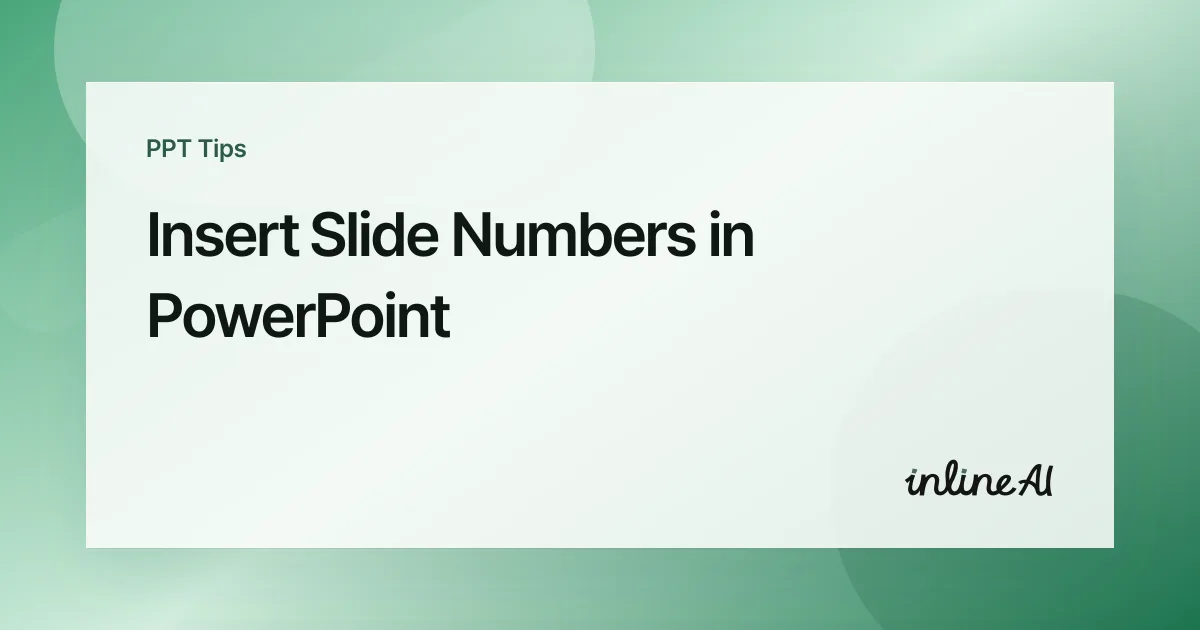 Insert Slide Numbers in PowerPoint: Skip the Title Slide