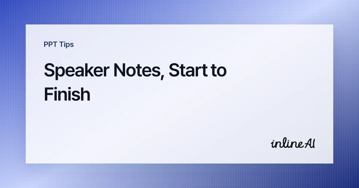 Add Speaker Notes in PowerPoint: Notes Pane to Presenter View