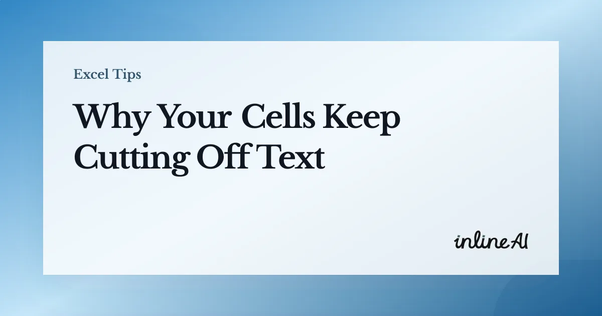 How to Wrap Text in Excel Cells (Fix AutoFit Row Height Issues)