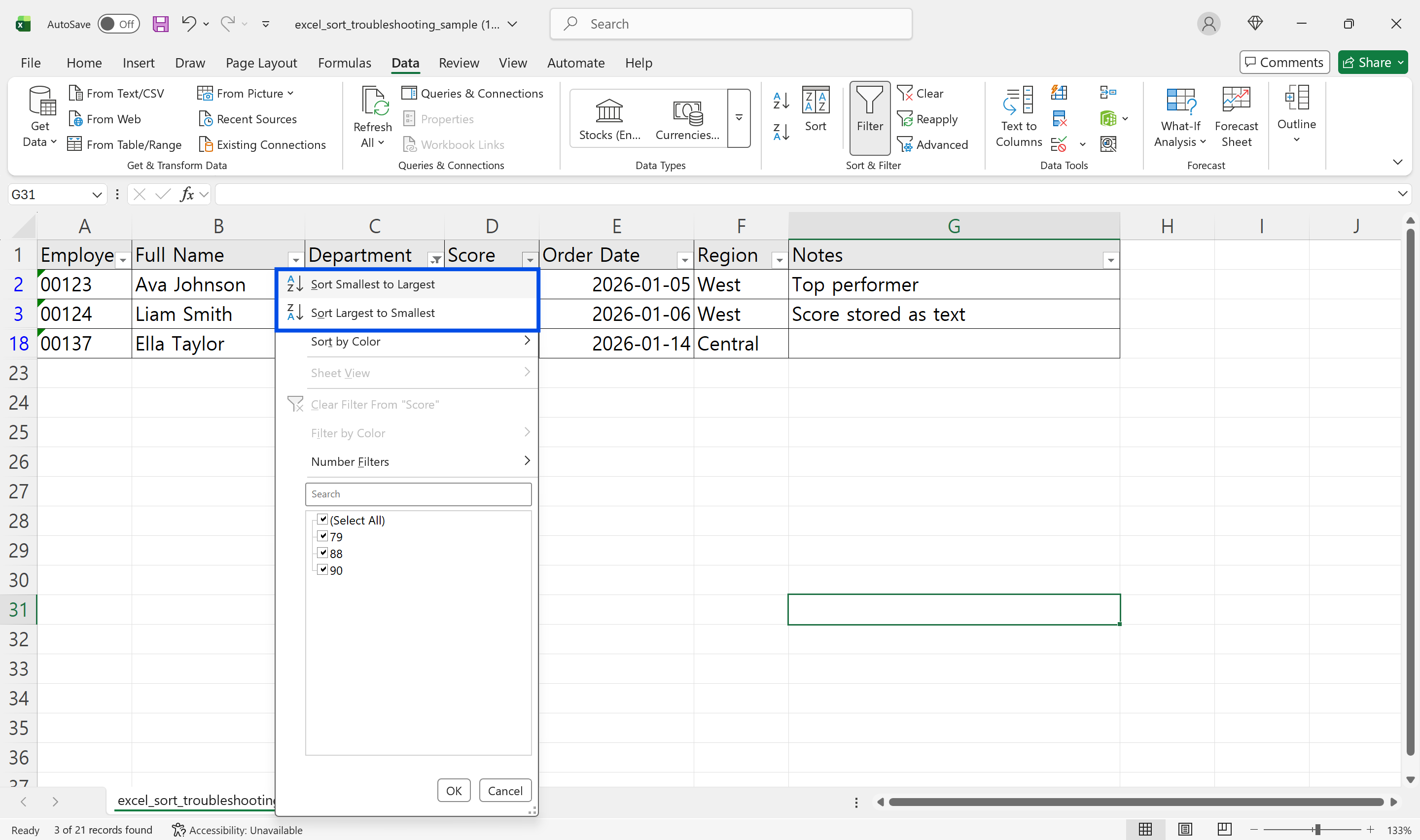 alphabetize-sort-excel step illustration