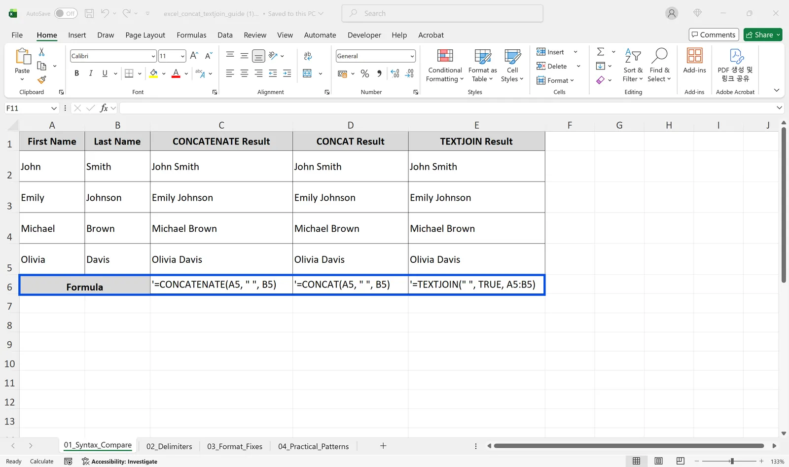 concat concatenate excel 01