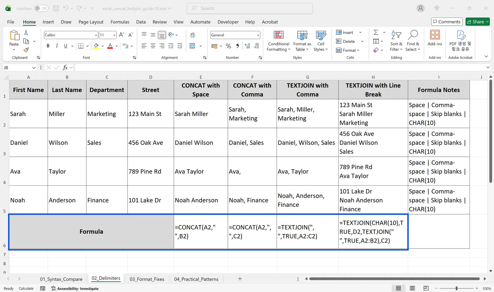 concat concatenate excel 02