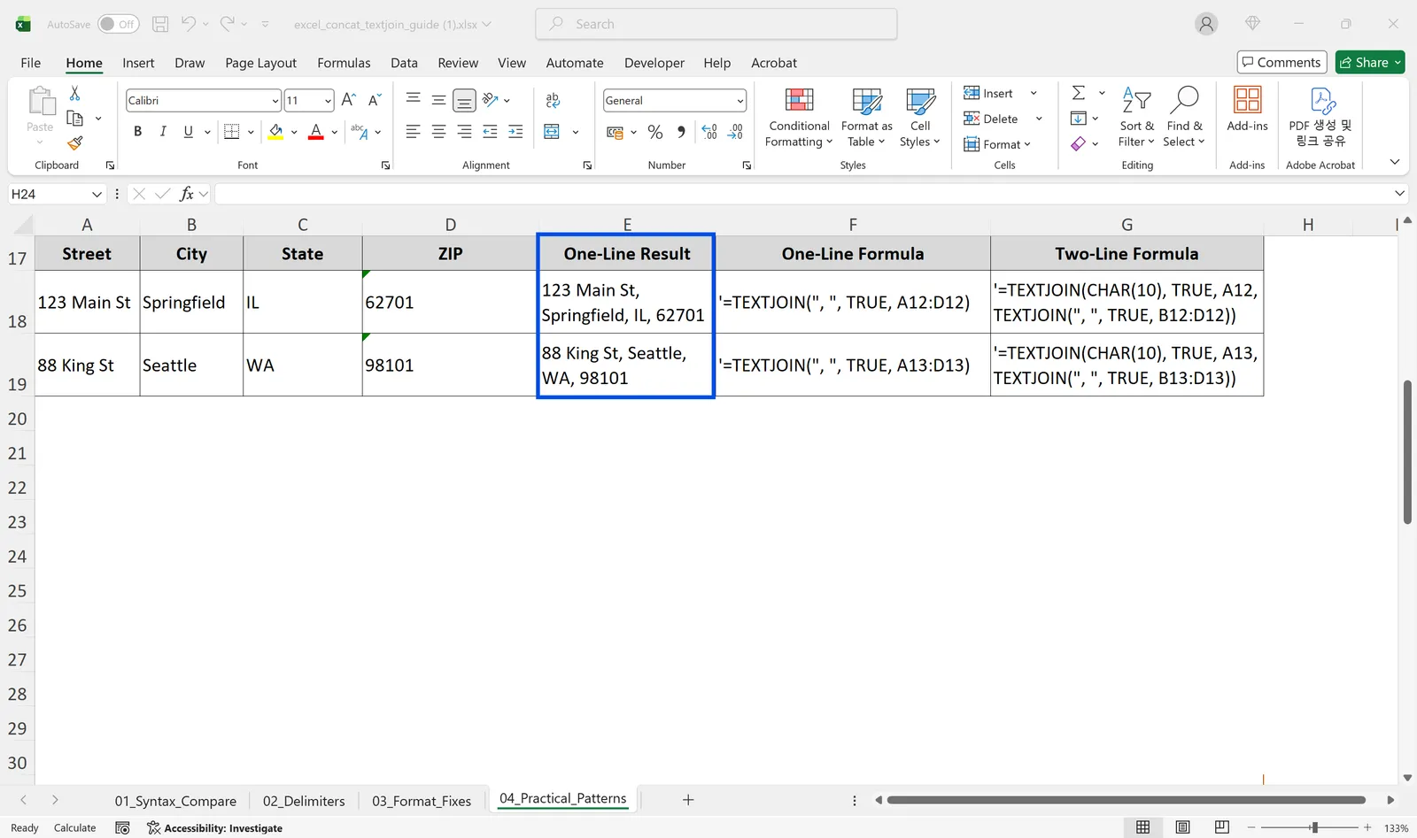 concat concatenate excel 05
